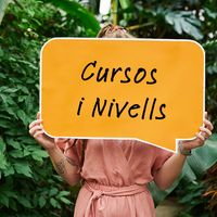 Disposem de cursos per a tots els nivells i per a totes les edats; nens a partir de 3 anys fins a adults.